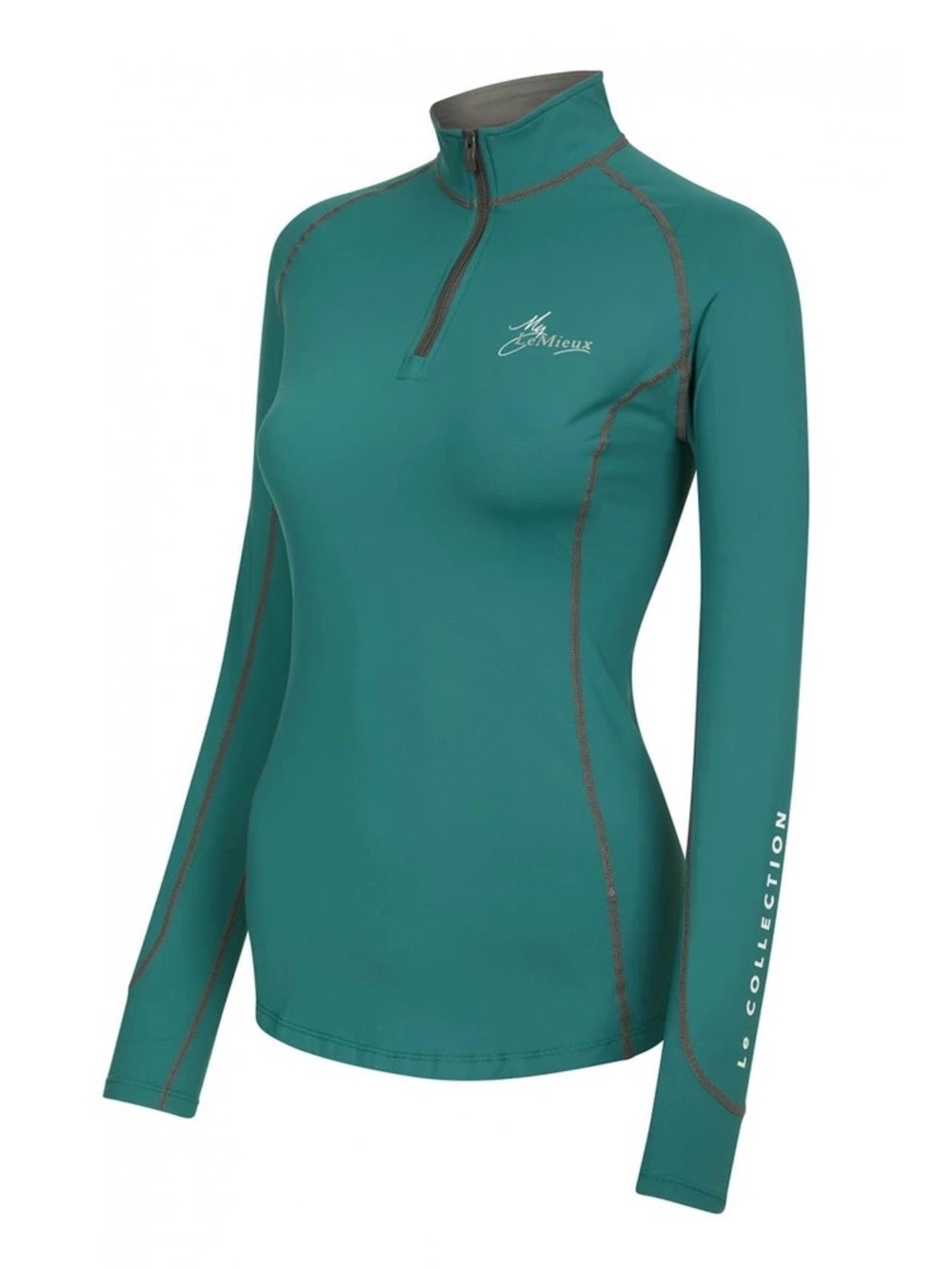 LeMieux Women's Teal Long-Sleeve Half-Zip Top